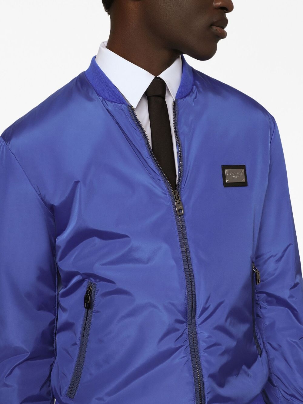 DG Essentials logo-plaque bomber jacket - 5