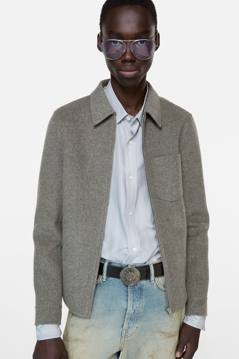 Cashmere zip jacket - Vintage grey melange 4