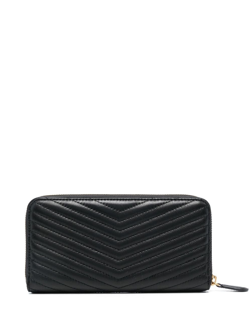chevron-quilted zipped purse - 2