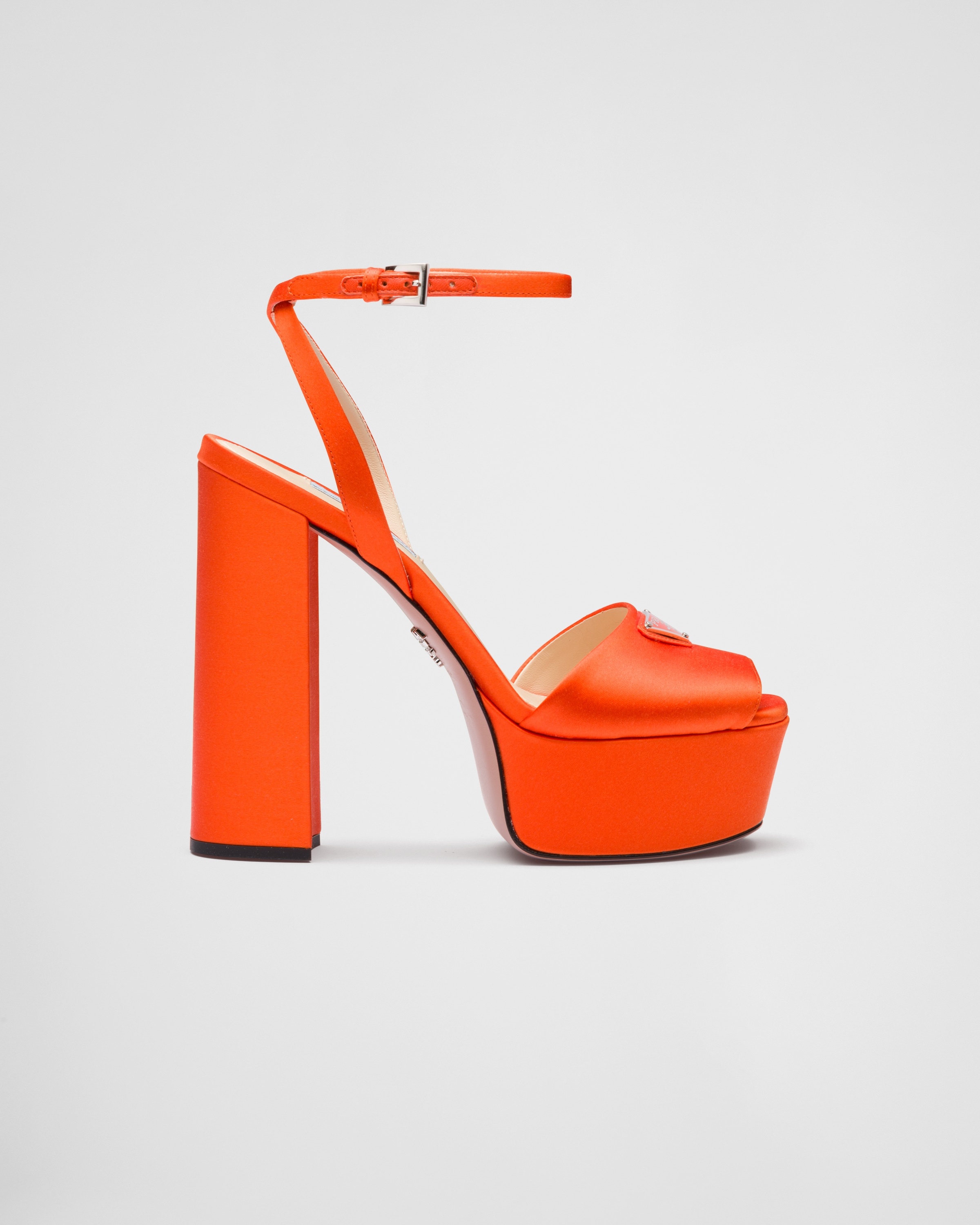 High-heeled satin sandals - 2