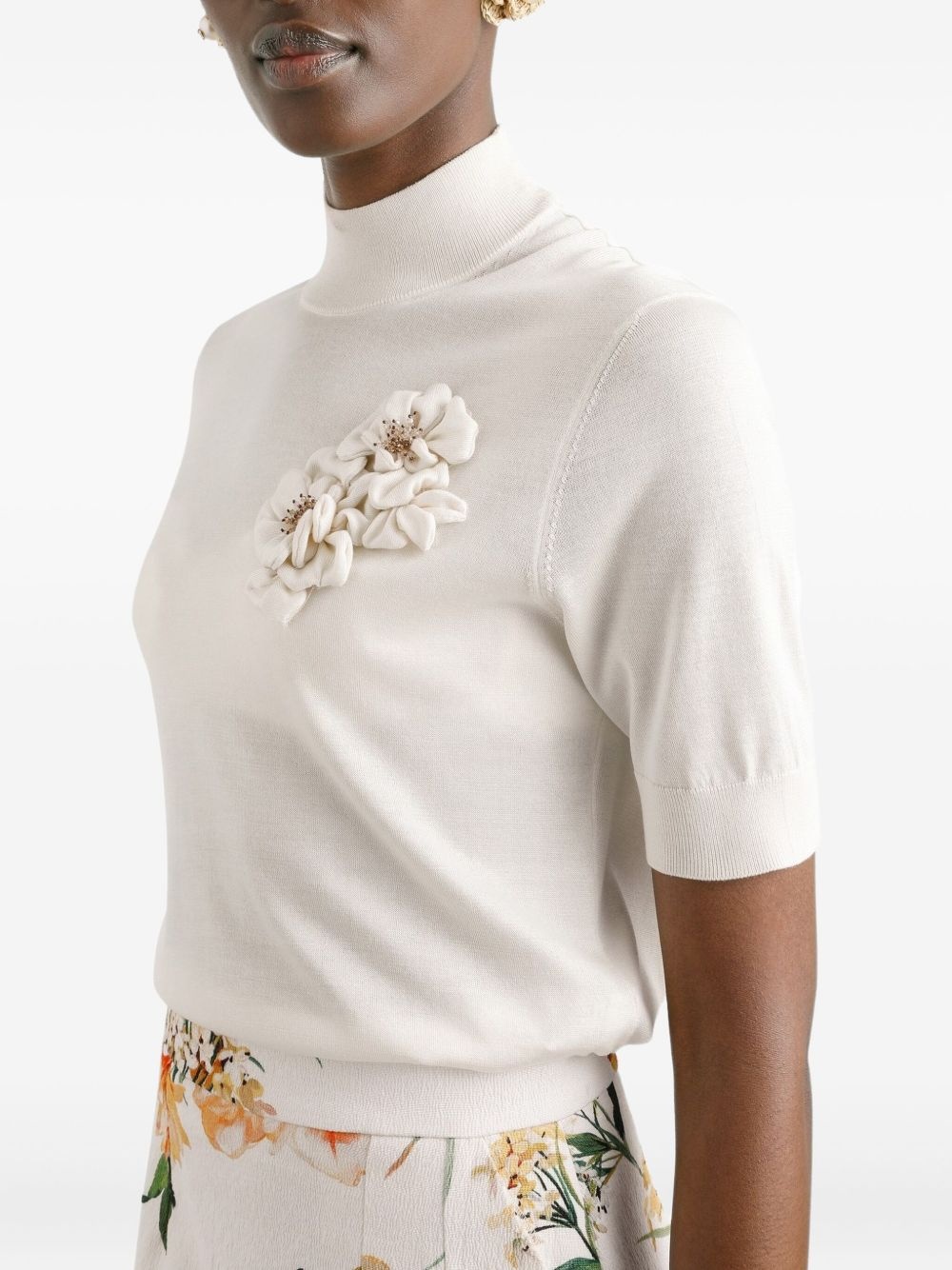 silk knitted top - 4