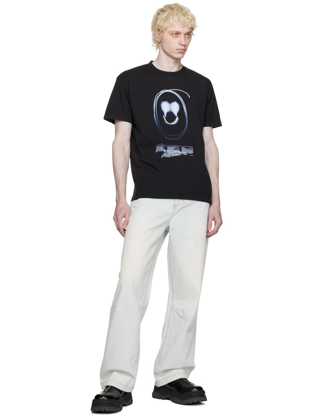 【関税込み】EYTYS ブラック Jay Smiley Tシャツ 楽天市場】EYTYS | JAY T-SHIRT (SMILEY) Tシャツ カットソー