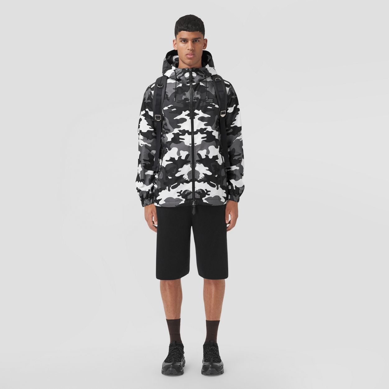 Camouflage Print Lightweight Hooded Jacket - 2