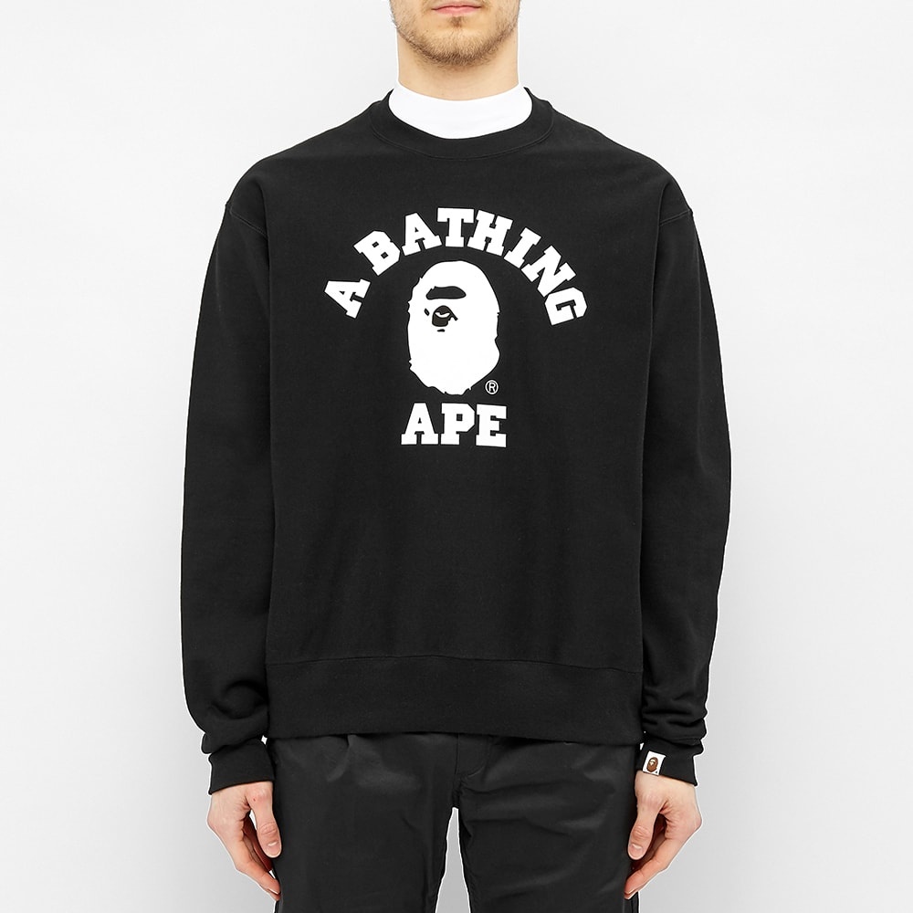 A Bathing Ape Relaxed College Crew - 3