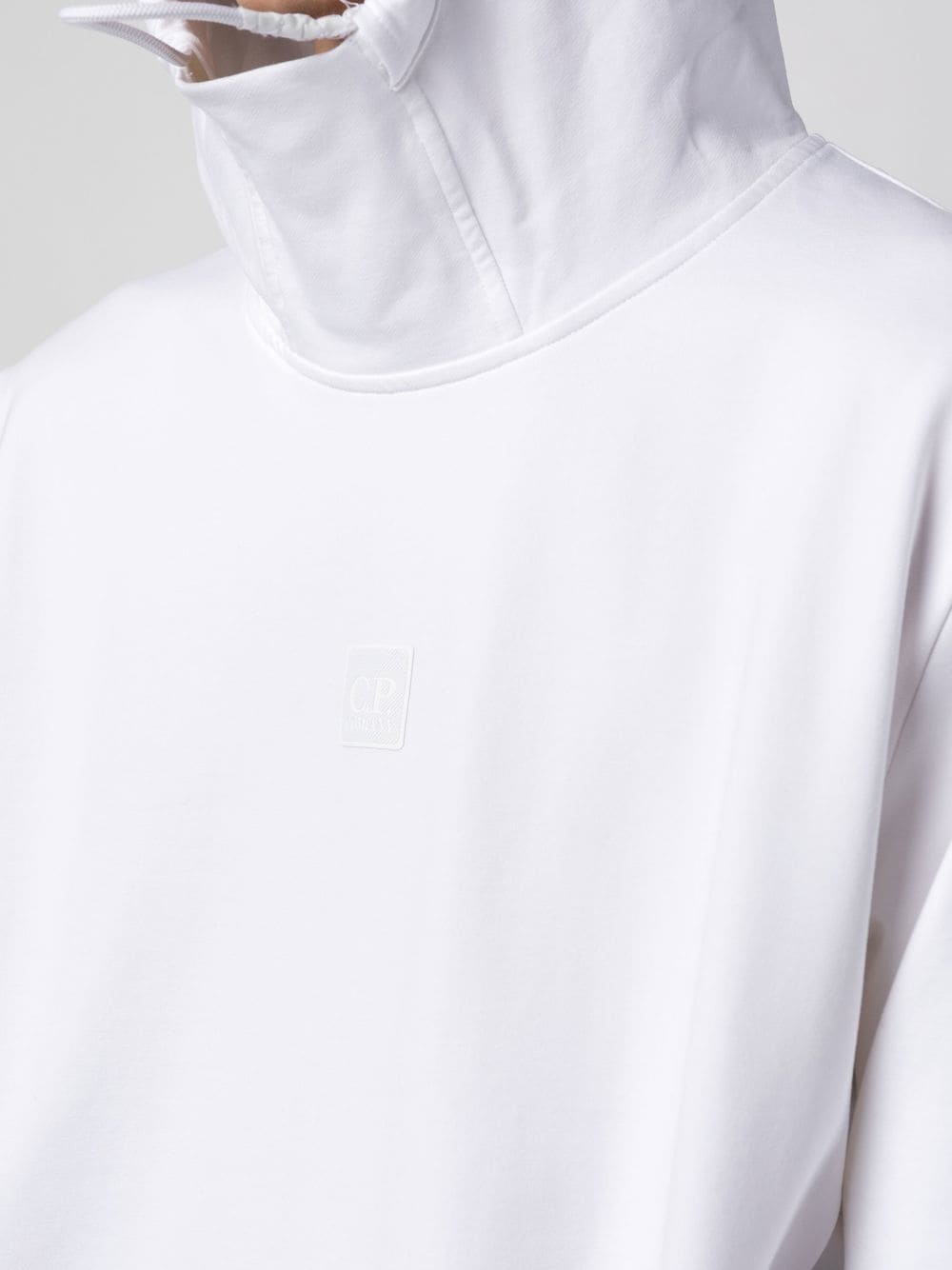 cargo-pocket high-neck hoodie - 5