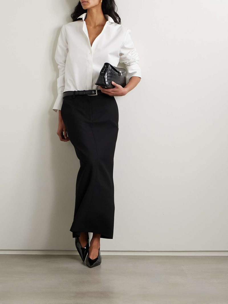 Totême Organic cotton-poplin shirt White outlook