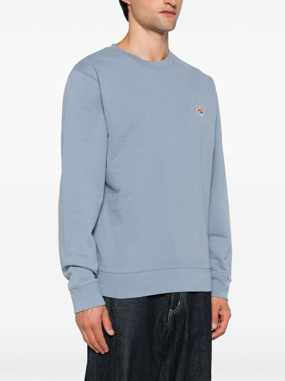 Fox Head-patch sweatshirt - 3
