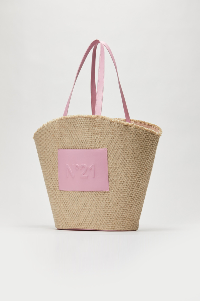 LOGO-EMBOSSED WOVEN SHOPPER 3