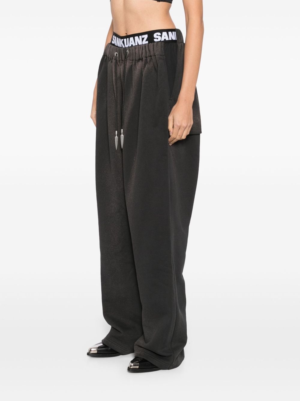 faded track pants - 3