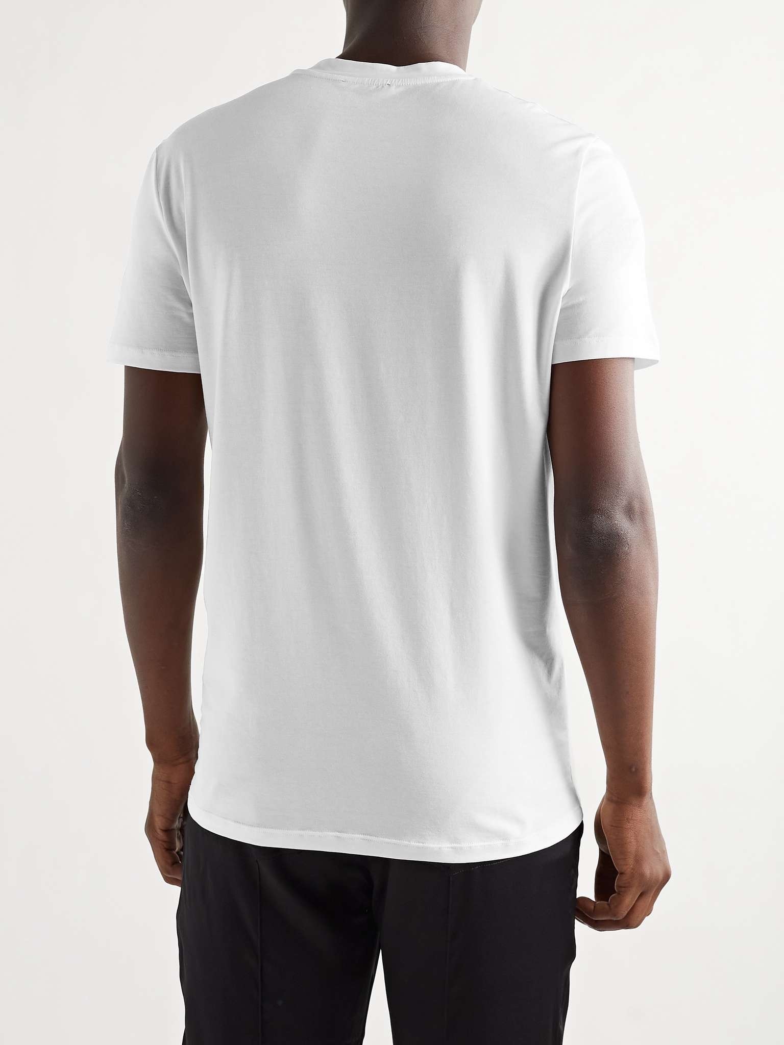 Stretch Cotton and Modal-Blend T-Shirt - 3