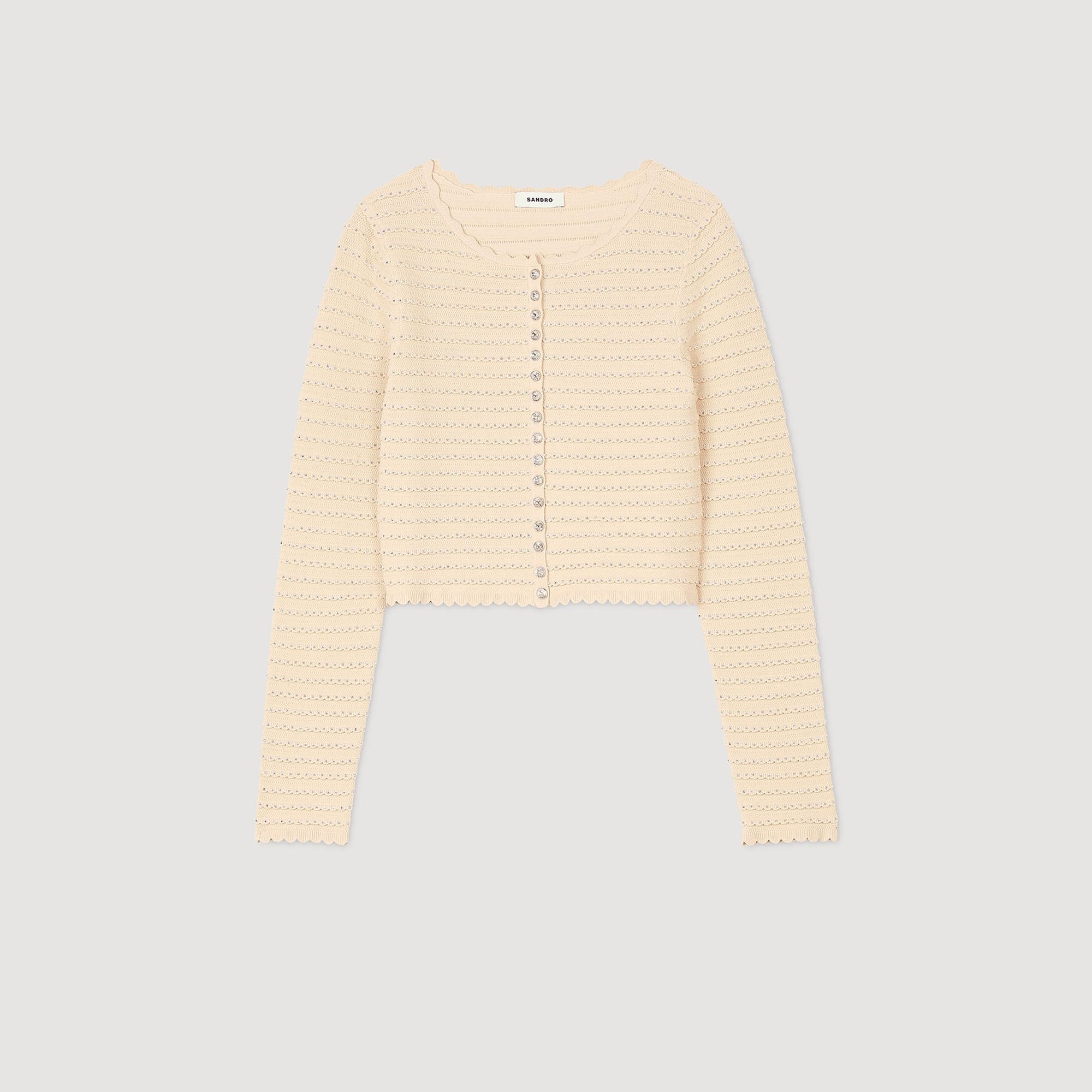 RHINESTONE CARDIGAN - 6