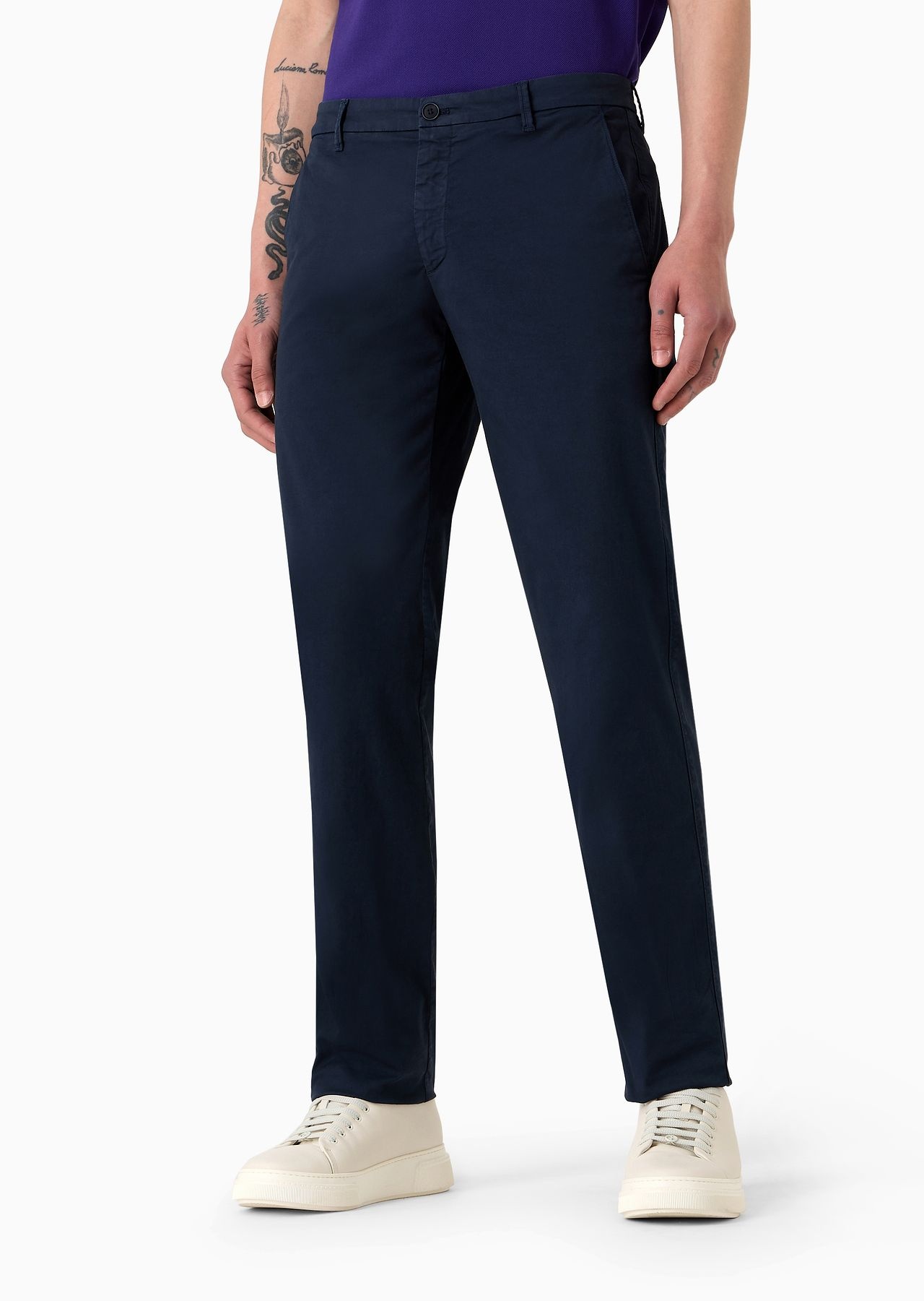 Trousers in stretch-cotton gabardine - 2