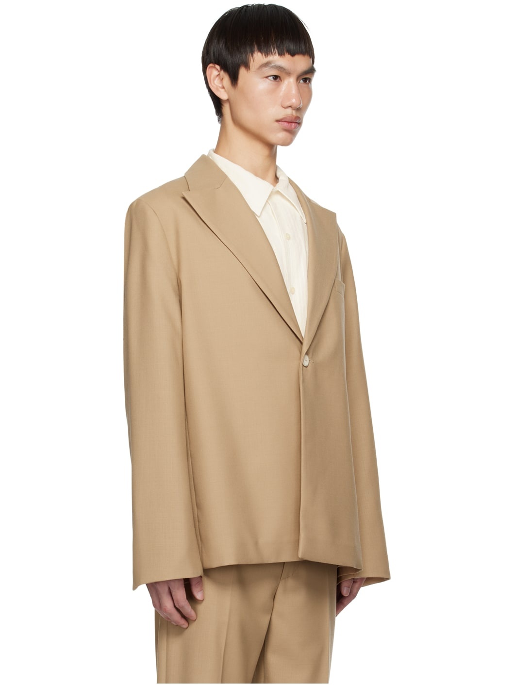 Tan Power Blazer - 2
