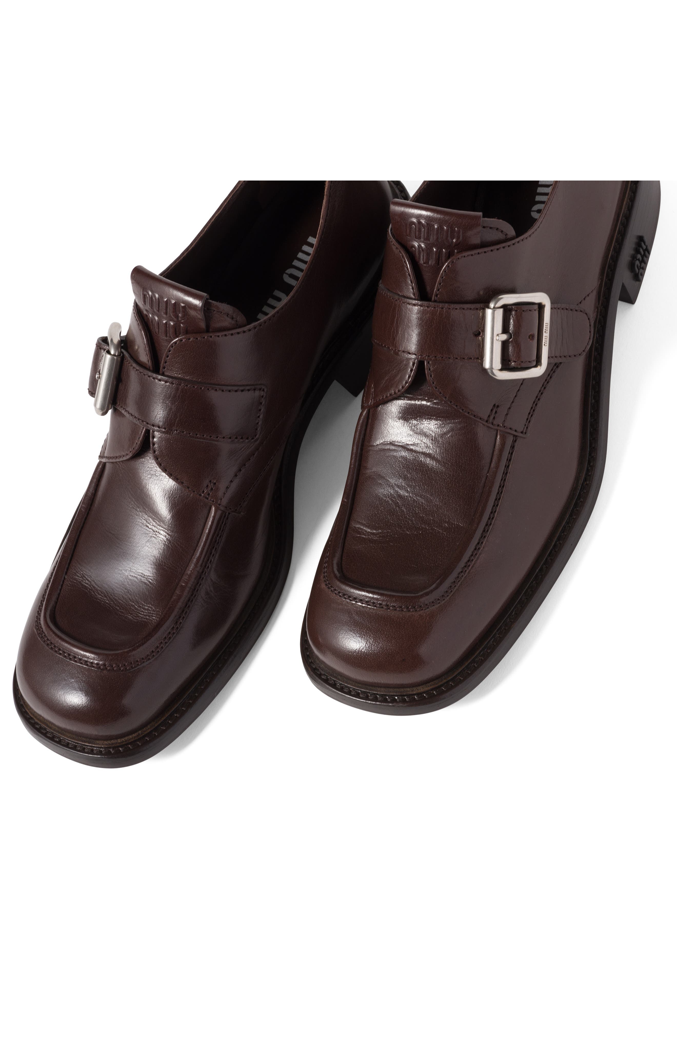 Miu Miu Monk Strap Shoe in Moro at Nordstrom - 3
