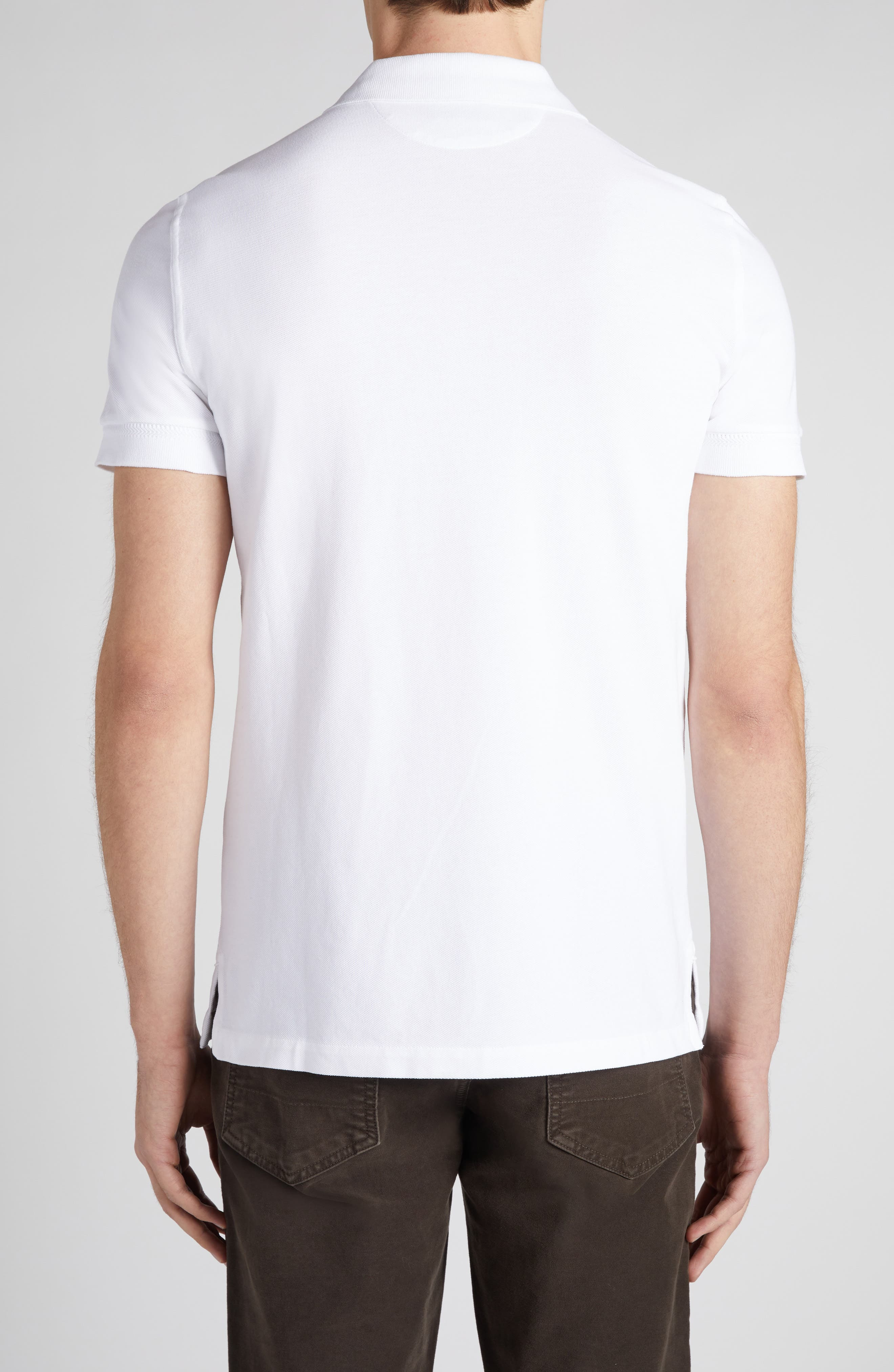 Short Sleeve Cotton Piqué Polo - 3