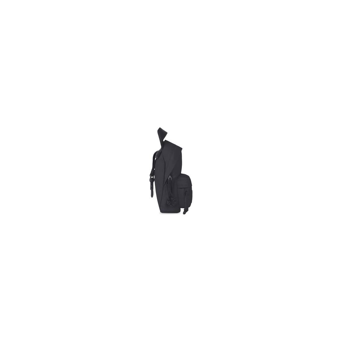 Men's Oversized Mini Backpack in Black - 2