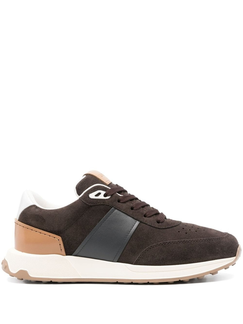 lace-up suede sneakers 1