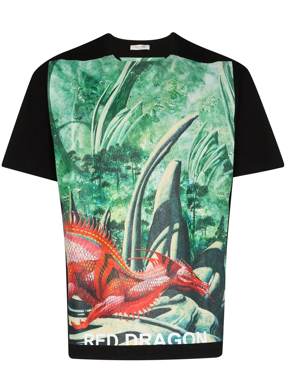 Red Dragon graphic-print T-shirt - 1