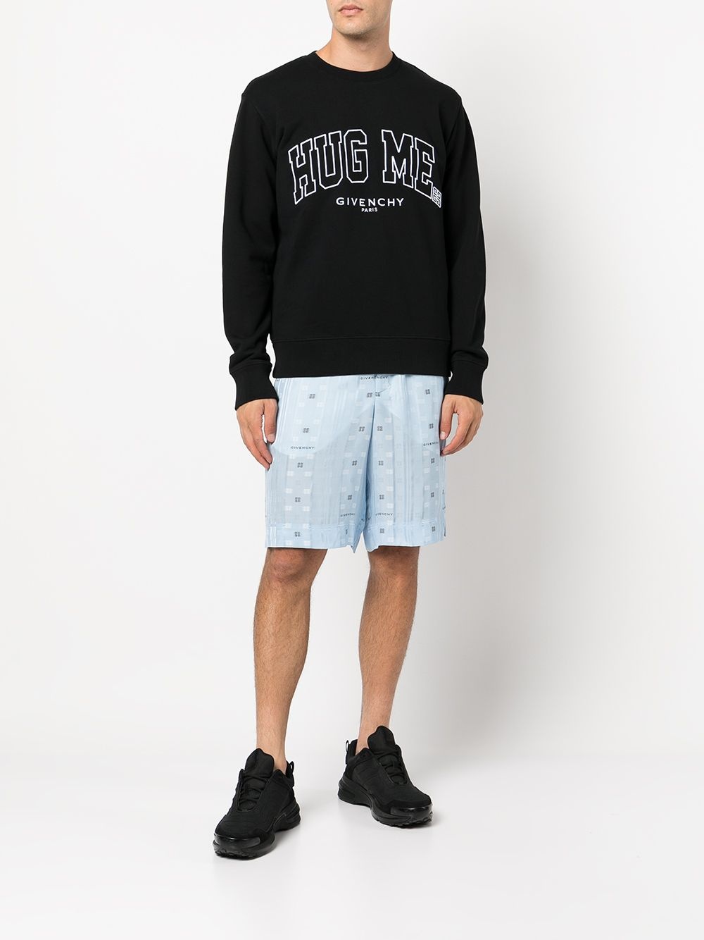 embroidered-slogan cotton sweatshirt - 2