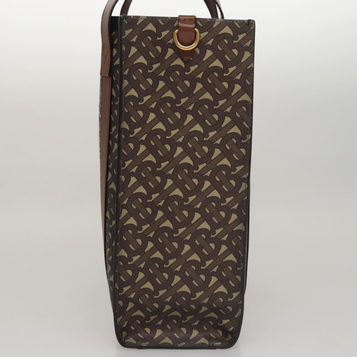 Burberry Tote Bag Pvc Brown - 4
