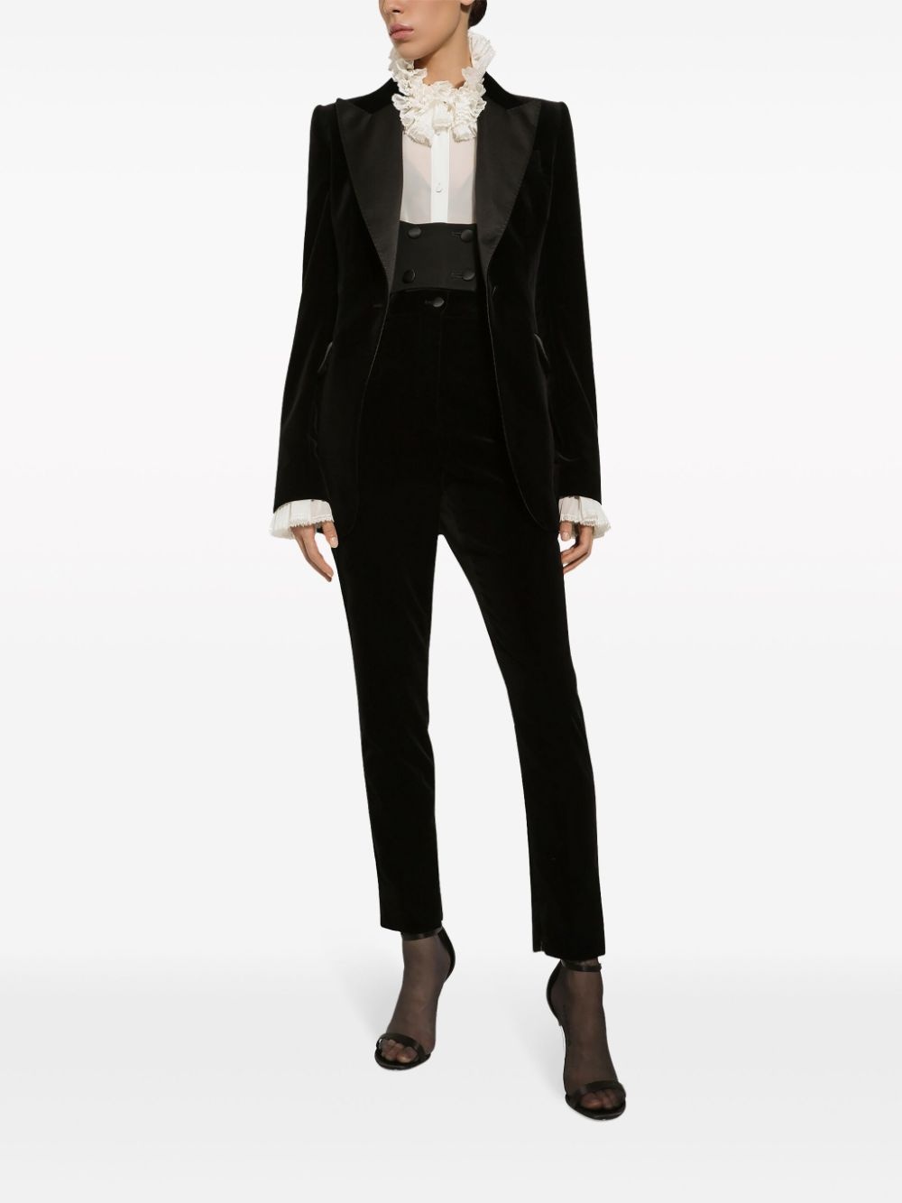 ruffled silk-blend shirt - 2