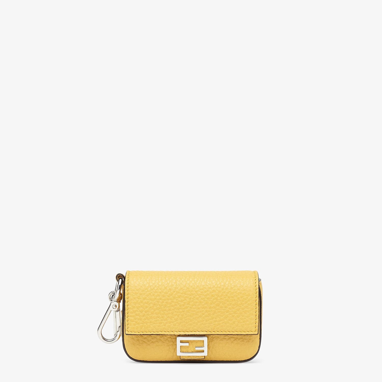 Yellow leather charm - 1