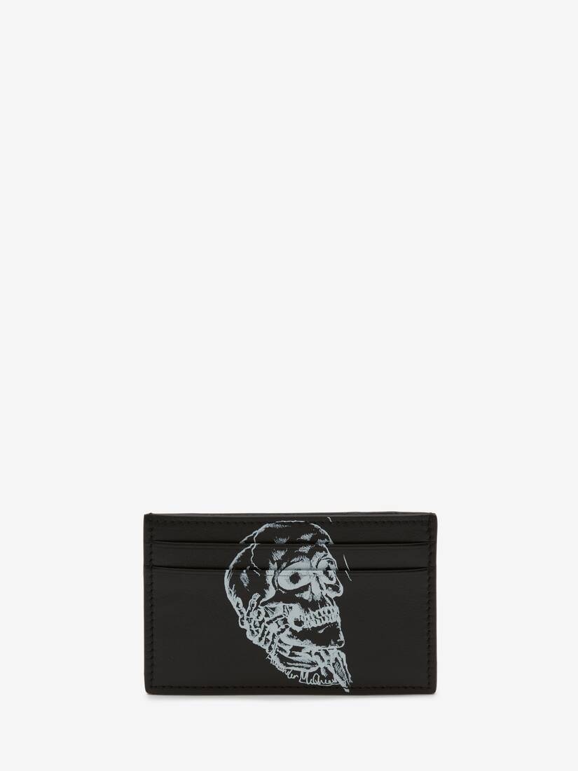 Skull In Hand Card Holder in Black/white - 1