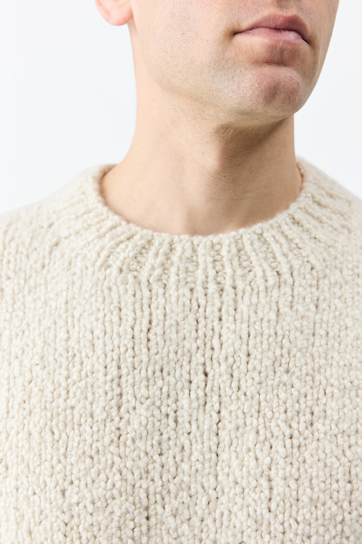 Antiope Knit Sweater in Ivory Cashmere - 2