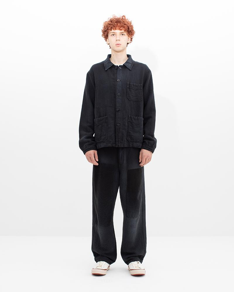 TRAVAIL COVERALL MOLESKIN DMGD NAVY 5