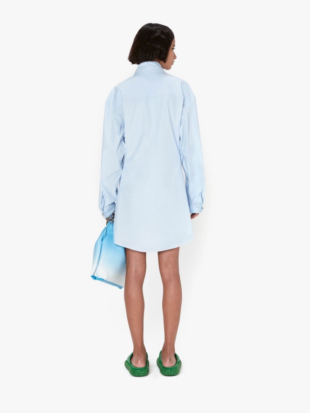 HIGH NECK SHIRT DRESS - 3