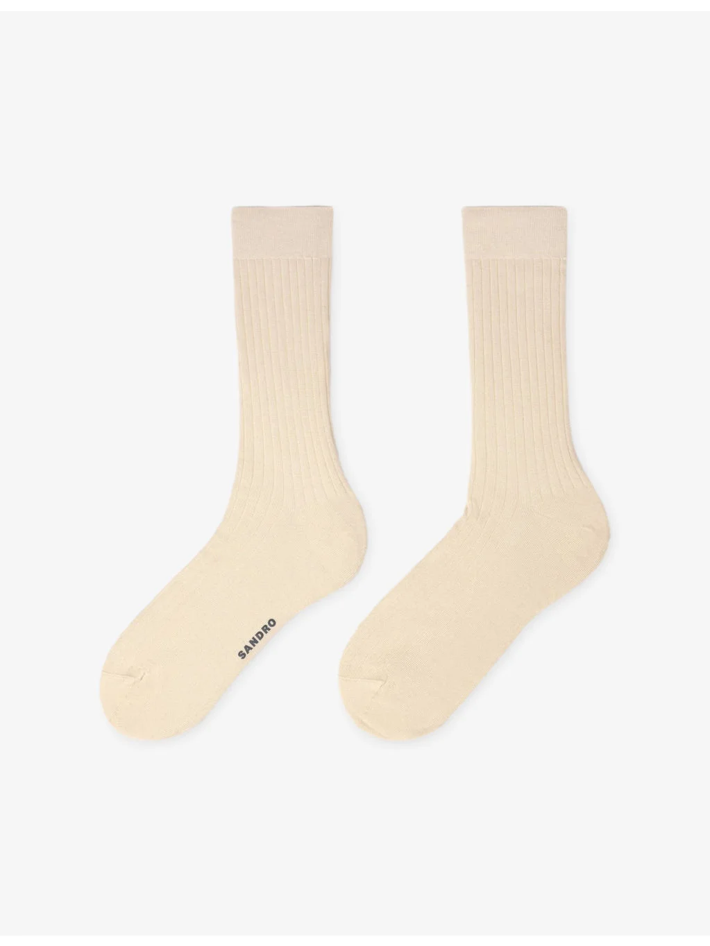 Ribbed Logo-Print Silk-Blend Socks - 1