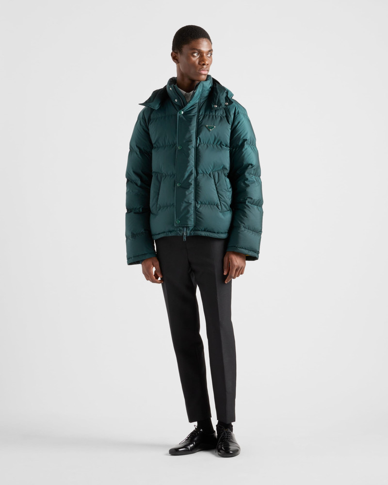 Prada Cropped Re-Nylon down jacket outlook