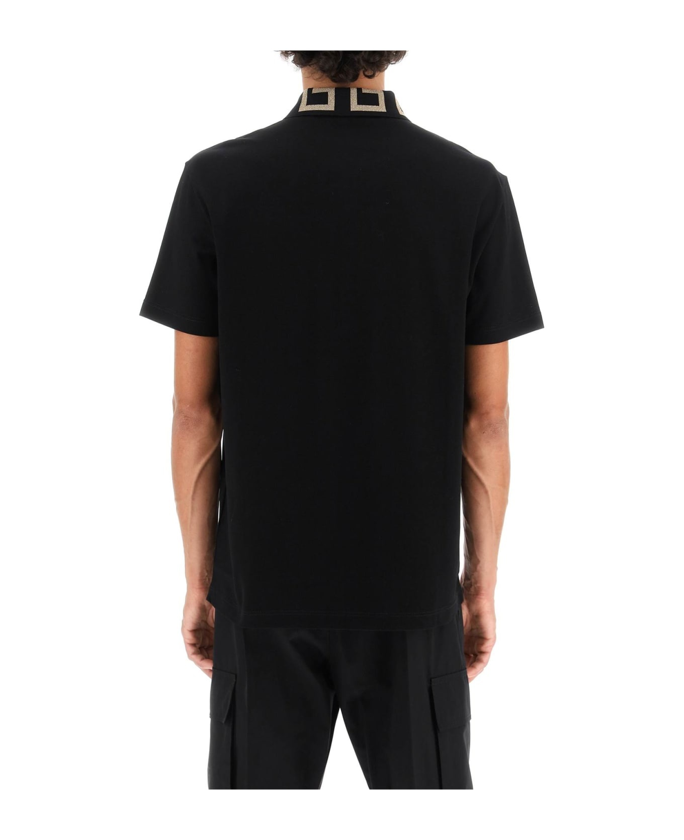Greca Short-sleeved Polo Shirt - 3