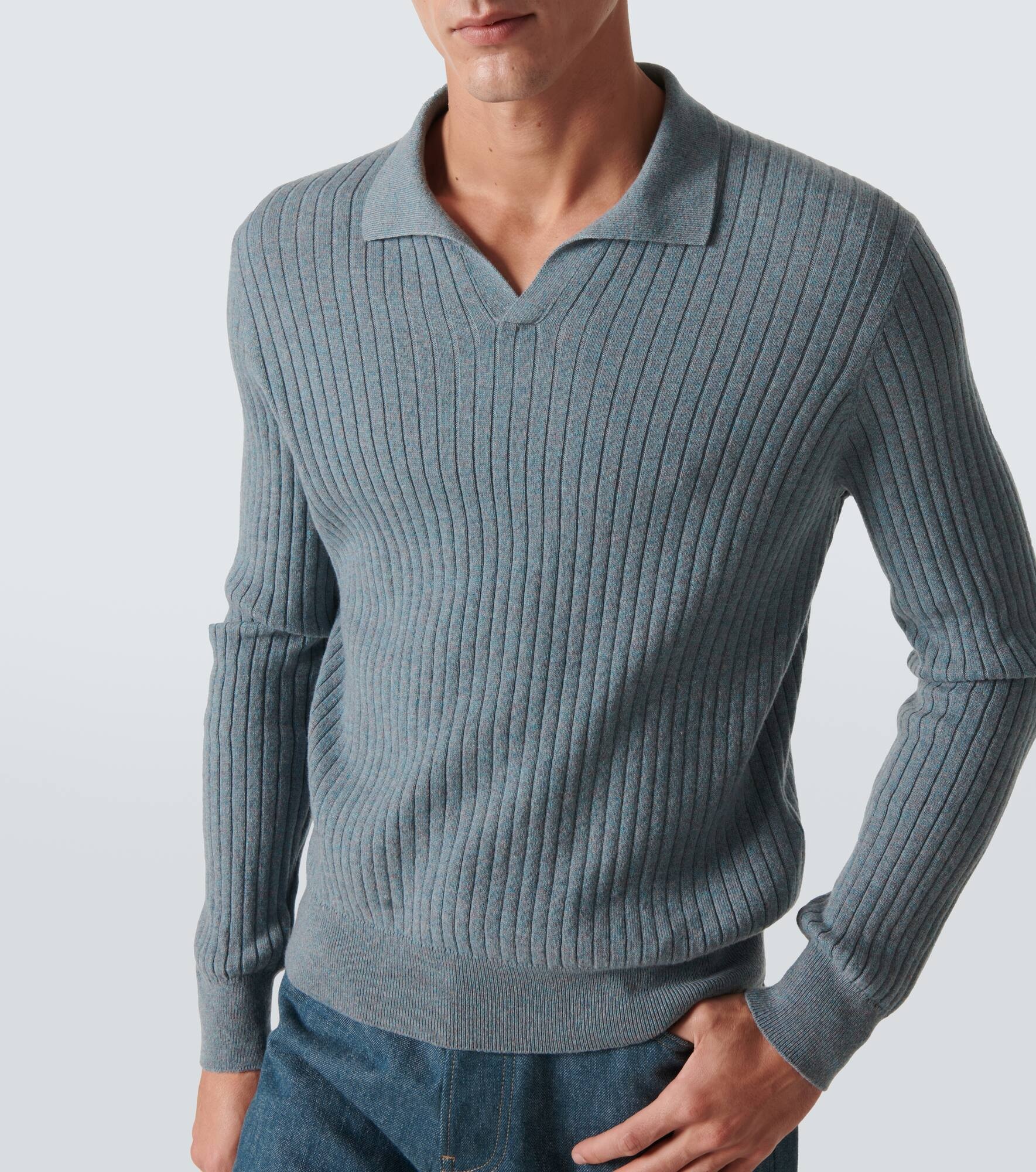 Lexington cashmere polo sweater - 5