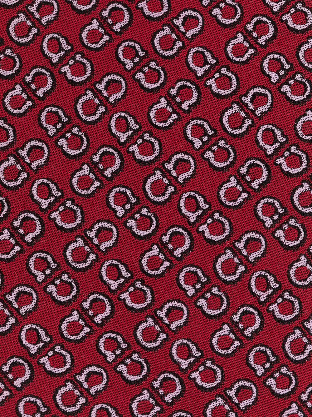 monogram-pattern tie - 2