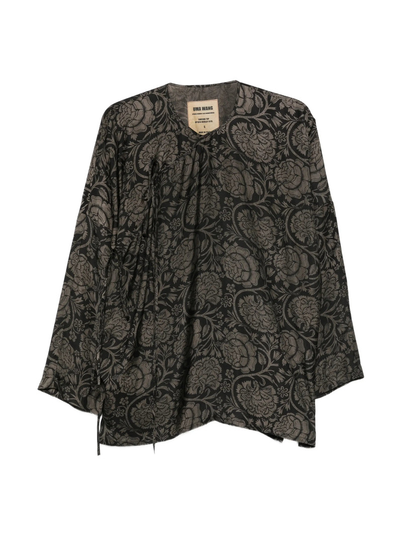 Uma Wang Tanesha Floral Blouse 1