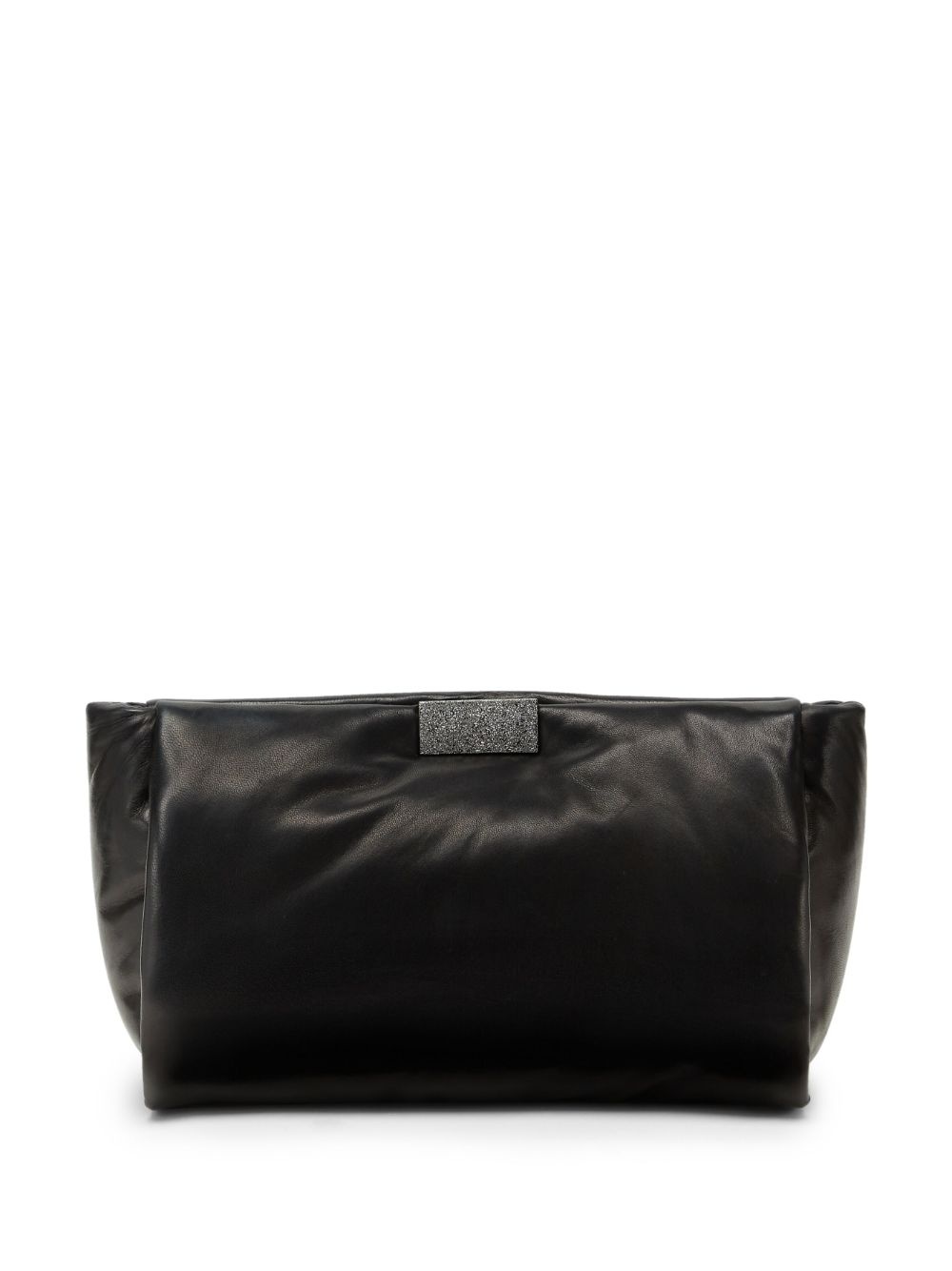 nappa leather clutch bag - 1