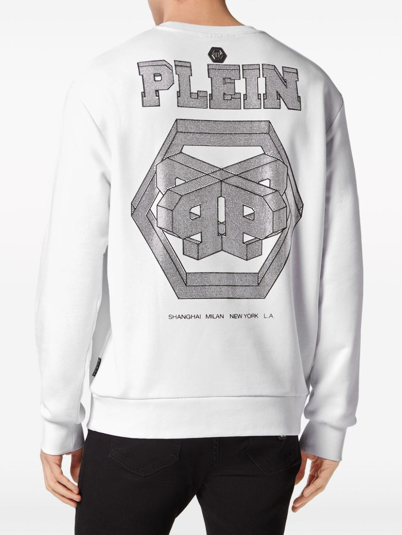 PHILIPP PLEIN Wire Frame jersey sweatshirt outlook