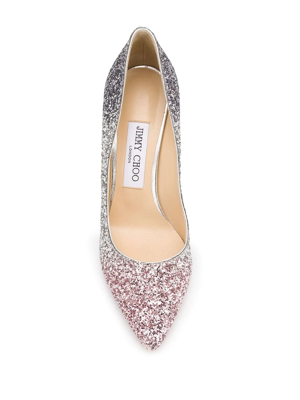 Romy 85mm glitter-embellished pumps - 4