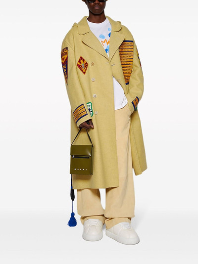 Marni double-breasted wool coat outlook