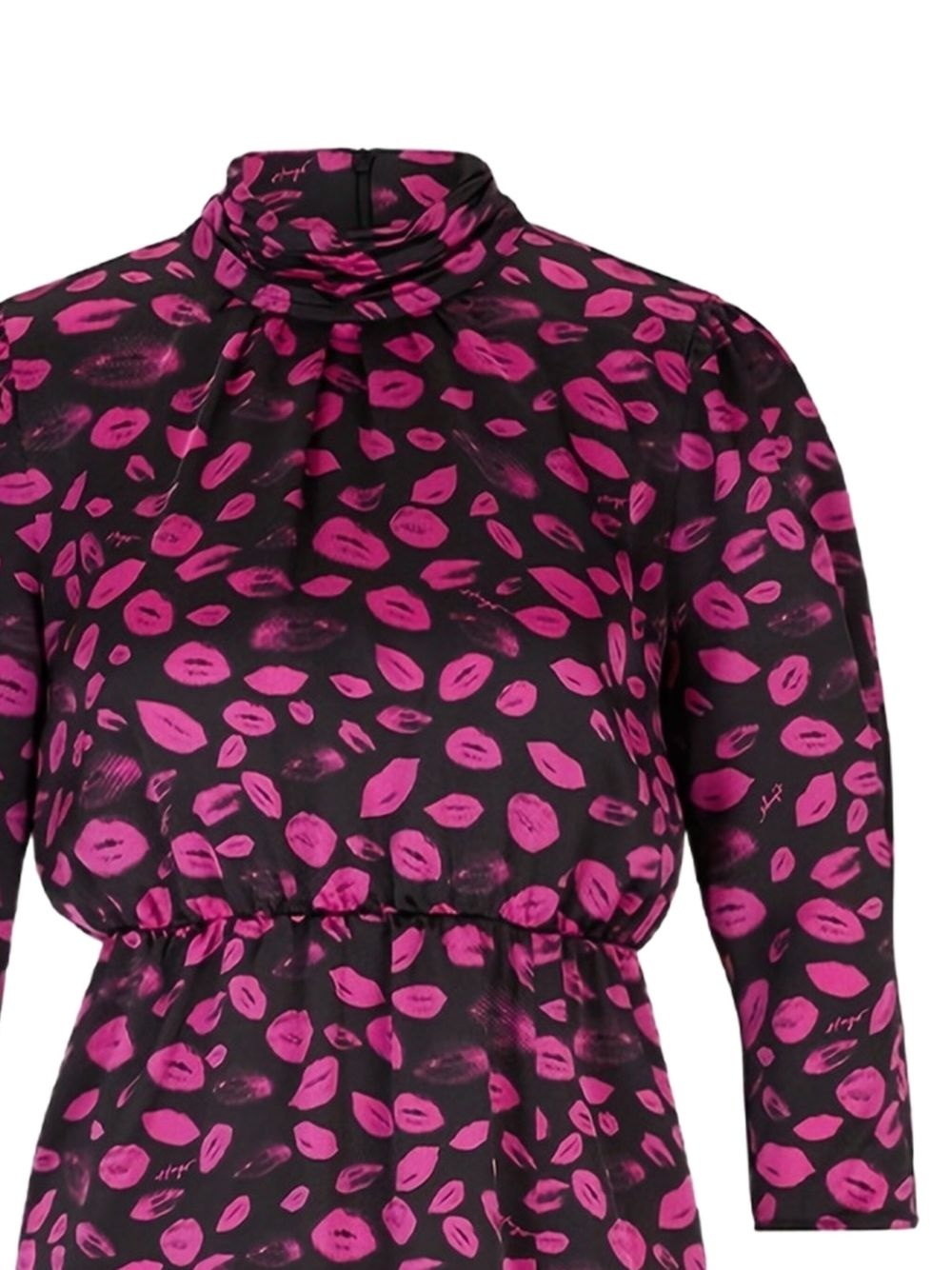 lip-print dress - 2