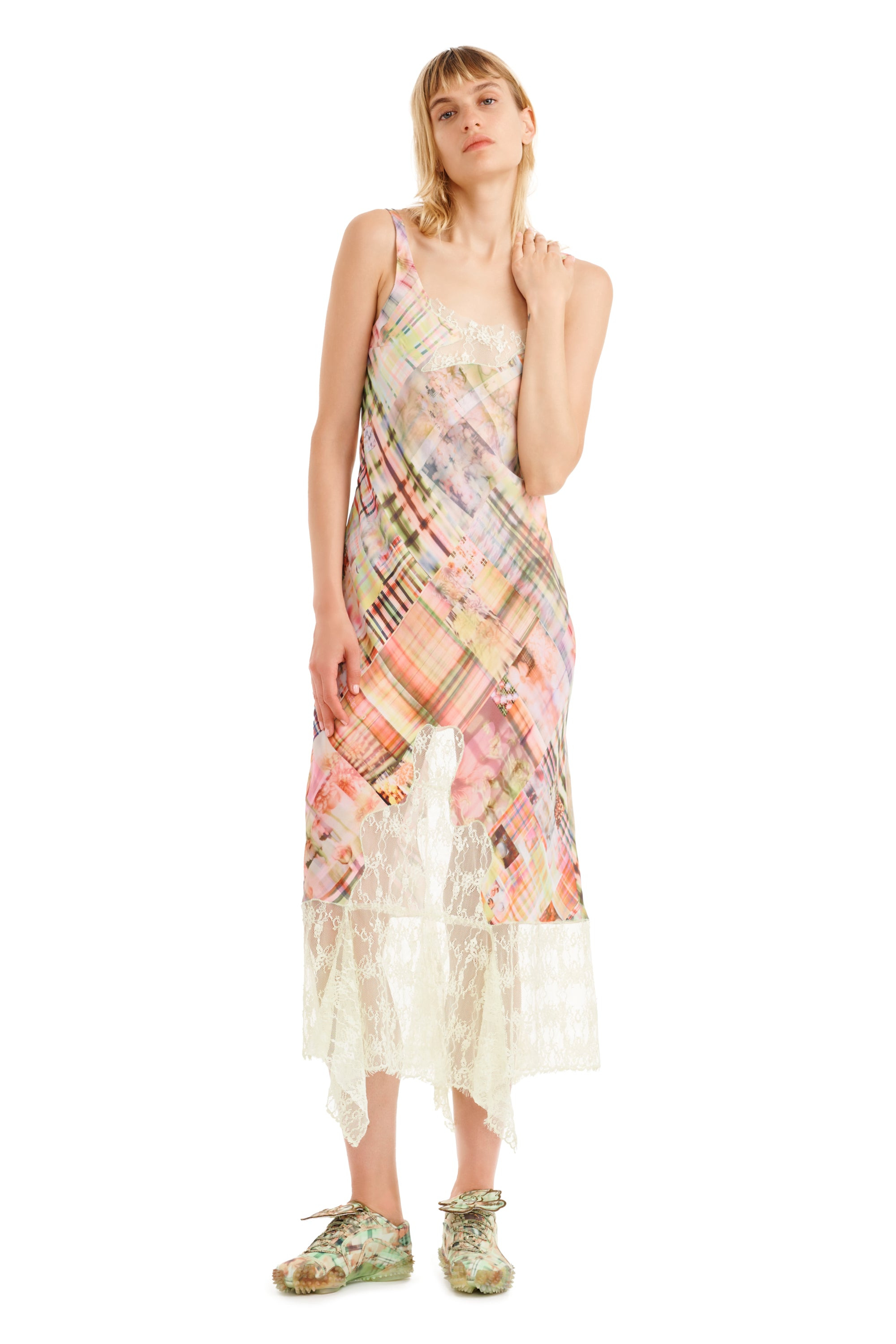 MULTI PLAID ANEMONE DRESS - 2