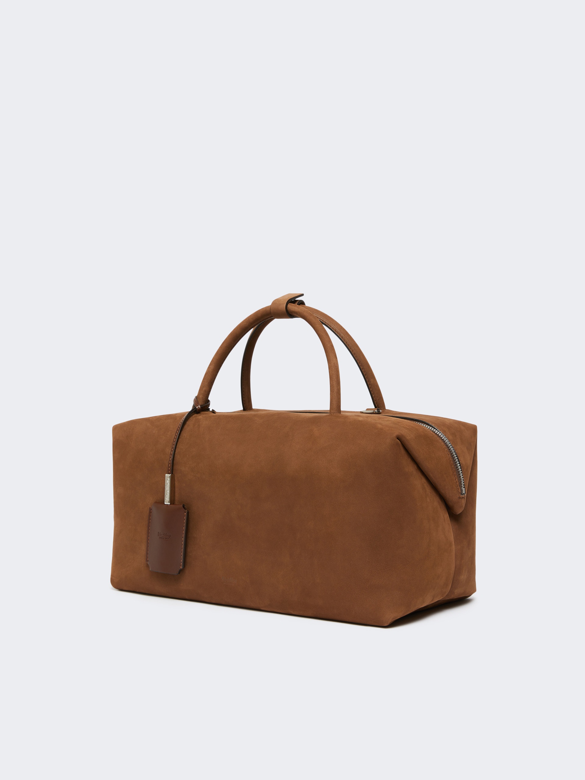 HOLDALLLSUEDE Large nubuck leather Boston bag - 2