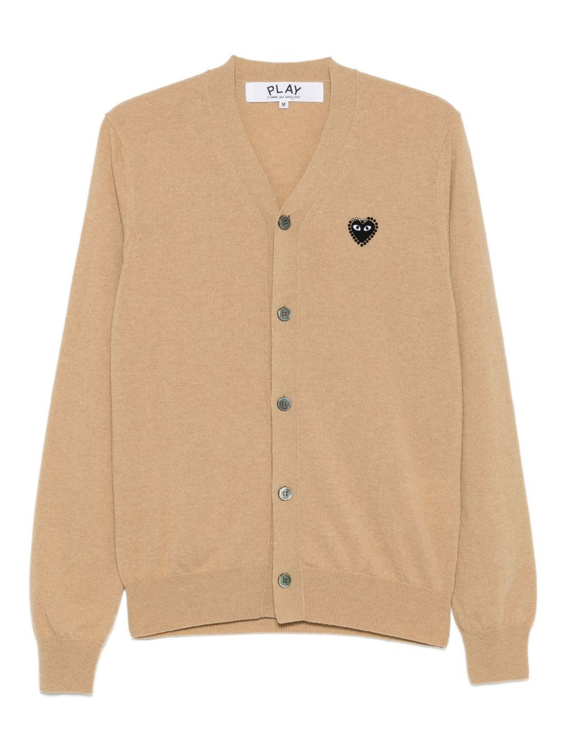 logo-heart cardigan 1