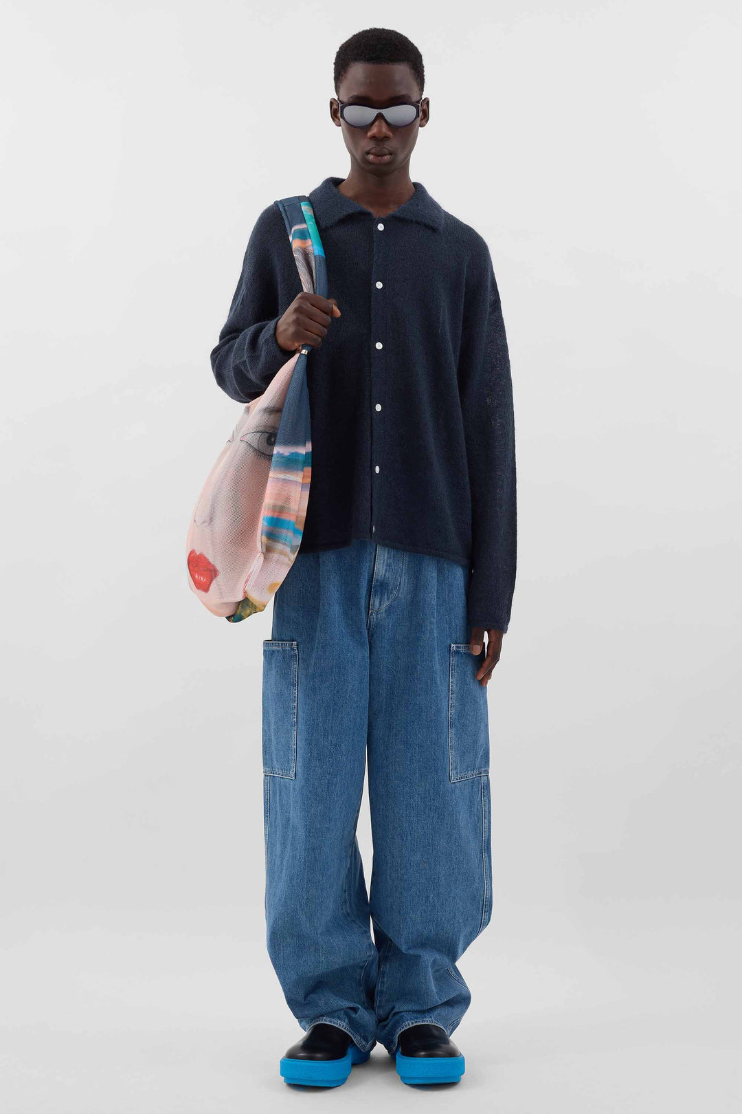 CARGO RICK PANTS / light washed denim - 3