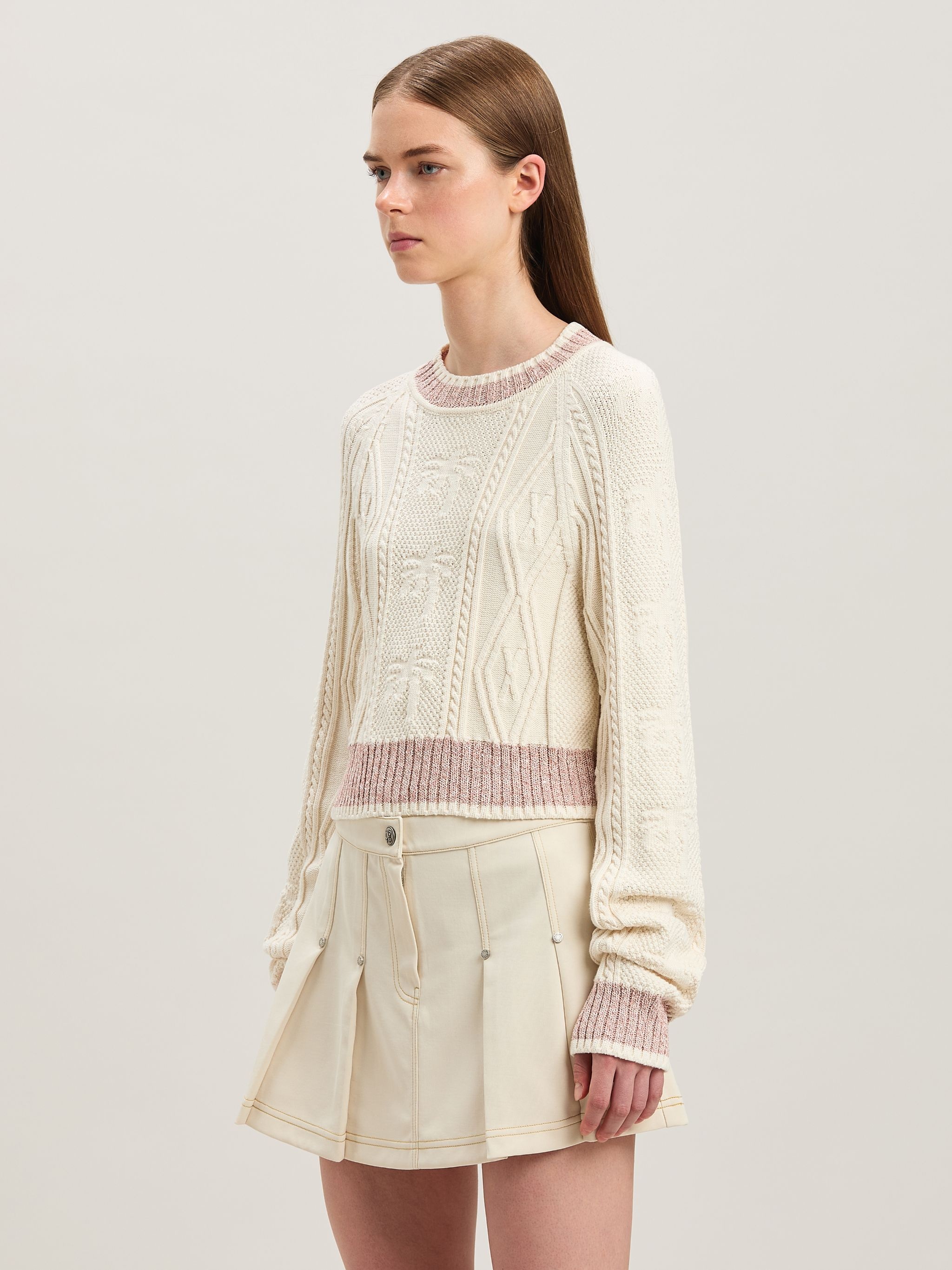 Curved logo sweater - 4