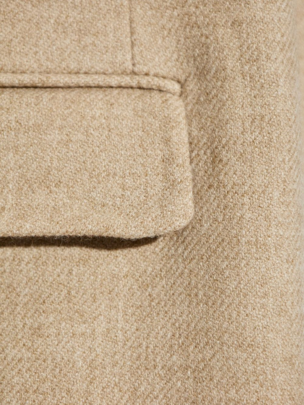 three-button wool coat - 5