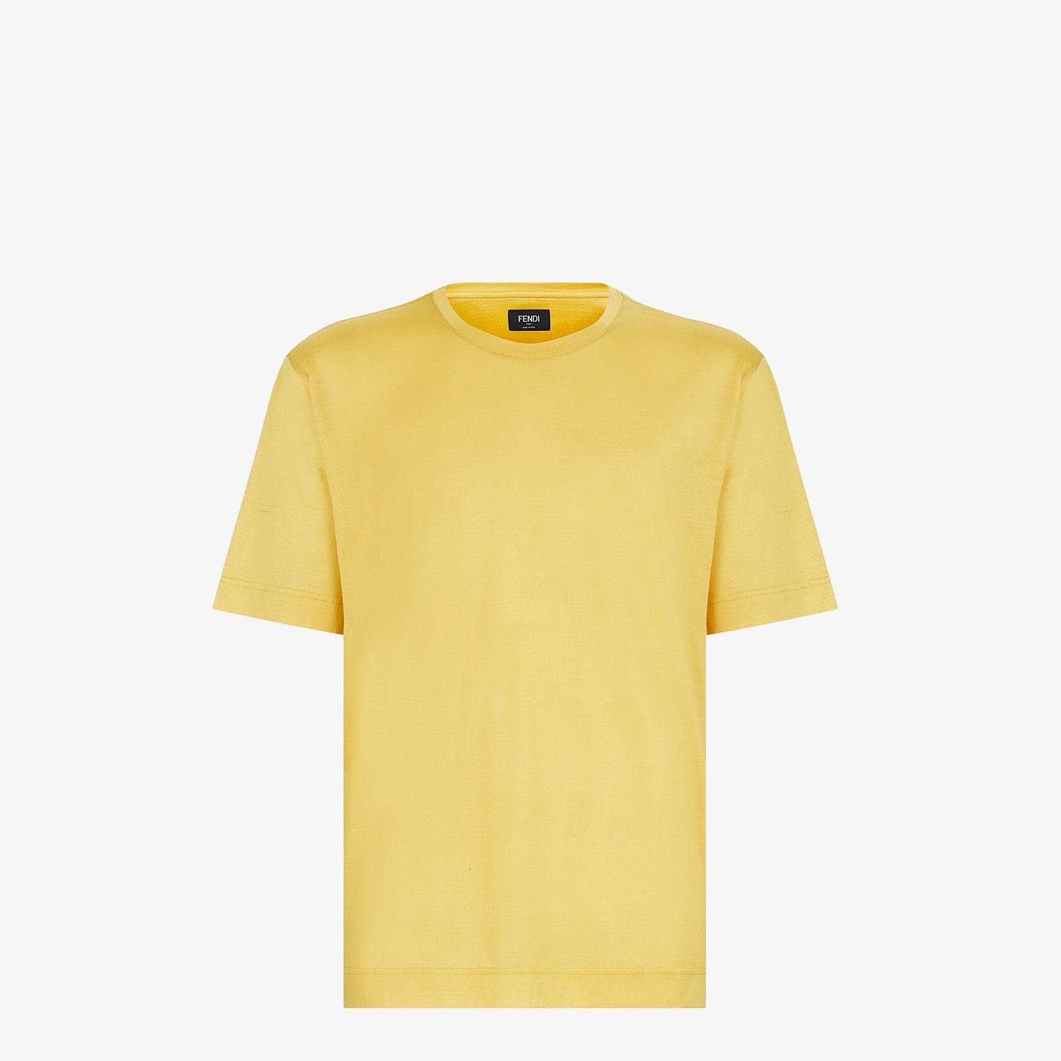 Yellow silk T-shirt - 1