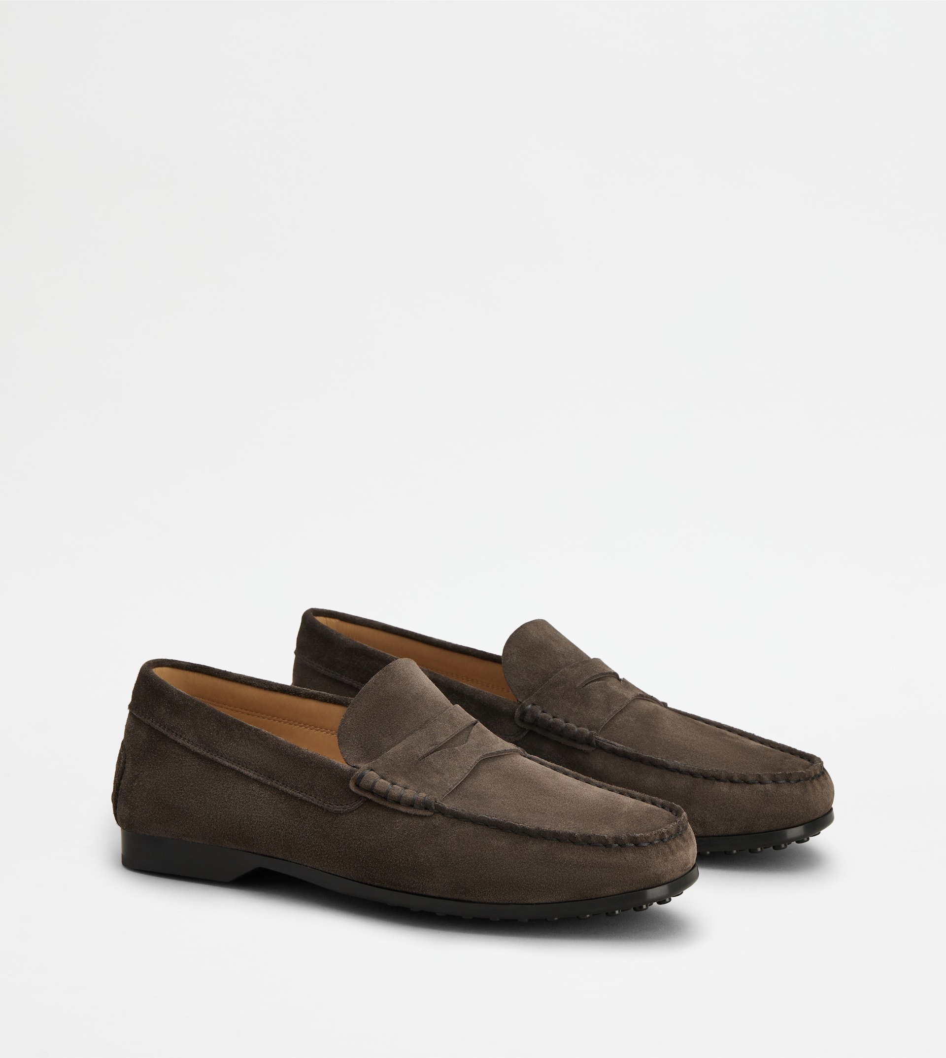 LOAFERS IN LEATHER - BROWN - 3