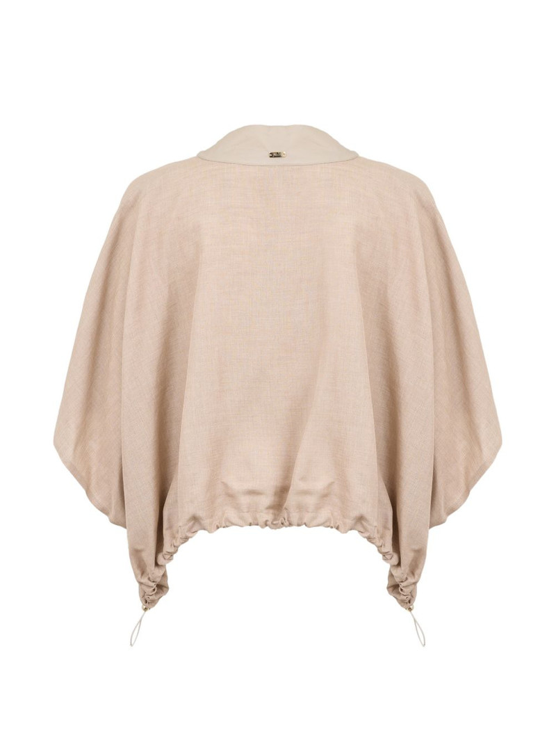 Herno zip pocket poncho outlook